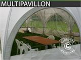 Koepel partytent Multipavillon zijwand met venster 3x1,95m, Wit