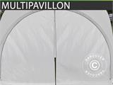 Koepel partytent Multipavillon zijwand met ritssluiting 3x1,95m, Wit