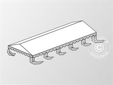 Dakbedekking voor Partytent Original 5x10m PVC, Wit/Grijs