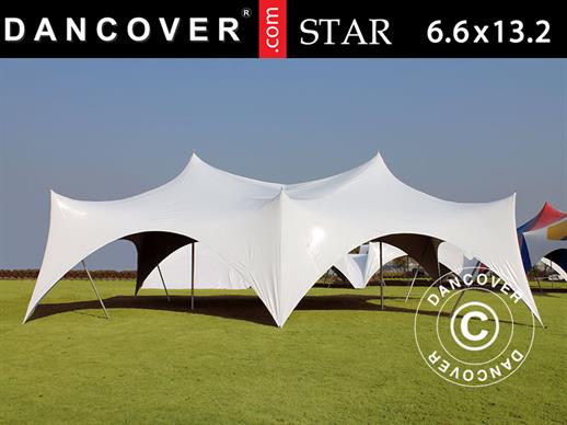 Pole tent 'Star' 6,6x13,2x4,8m, PVC, Vit