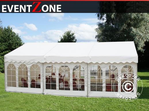 Tente de réception Professionnelle EventZone 6x9m PVC, Blanc