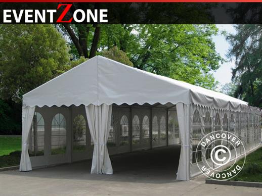 Profesjonalny namiot imprezowy EventZone 8x15m PVC, Biały