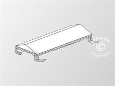 Roof cover for Marquee Plus 5x10 m PE, White/Grey