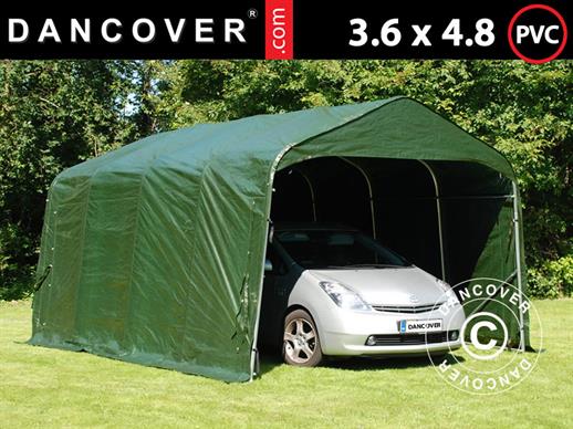 Tenda garage PRO 3,6x4,8x2,68m, PVC, Verde