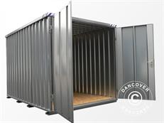 Container, Rigel, 3,1x2,1x2,1m m/dobbeltdør, Sølv KUN 2 STK. TILBAGE
