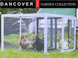 Chicken coop run, extension, 1.08x1.44x0.83 m, White