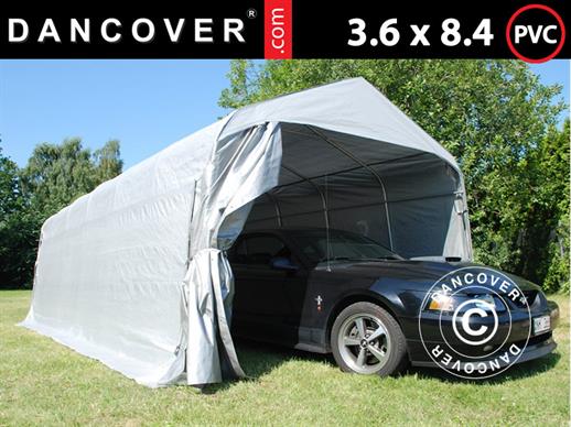 Tenda garage PRO 3,6x8,4x2,68m PVC, Grigio