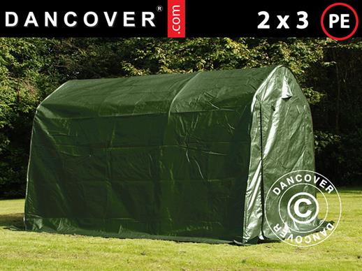 Namiot magazynowy PRO 2x3x2m PE, Zielony