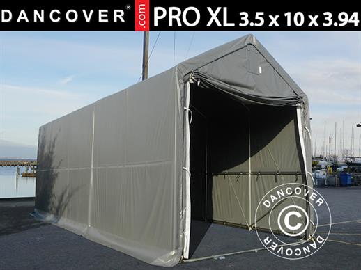 Namiot magazynowy PRO XL 3,5x10x3,3x3,94m, PCV, Szary