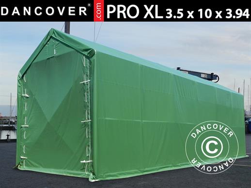 Lagertält PRO XL 3,5x10x3,3x3,94m, PVC, Grön