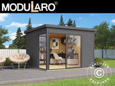 Bjælkehus Set Geneva, 3x3x2,39m, 44mm, Mørkegrå