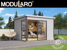 Bjælkehus Set Geneva, 3x3x2,39m, 44mm, Lysegrå