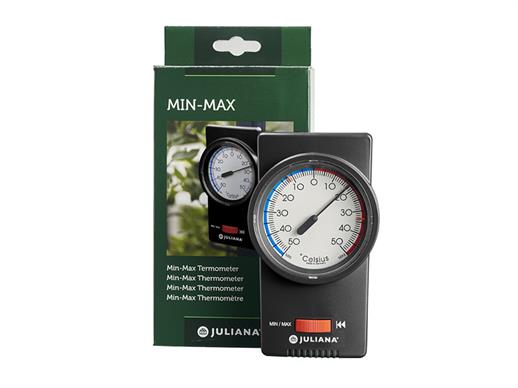 Juliana Min-Max thermometer zonder kwik, Zwart