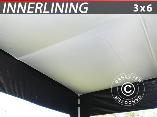 Drapés des plafonds FleXtents, Blanc, pour Tente pliante 3x6m