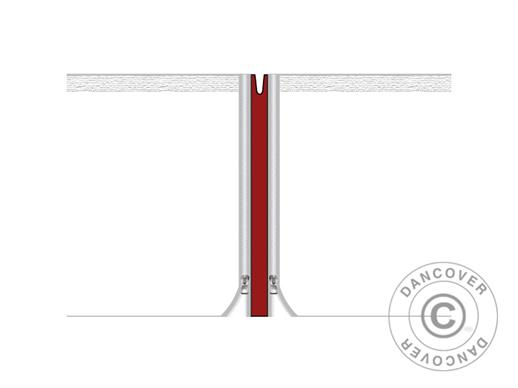 Paneles de unión de relleno para carpas plegables FleXtents® PRO de la serie de 3m series, Rojo, 2 uds.