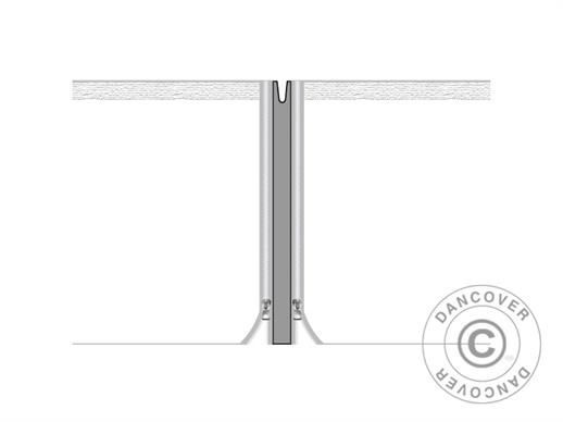 Pannelli di collegamento per gazebo pieghevole FleXtents® PRO della serie 3m, Grigio, 2 pz.