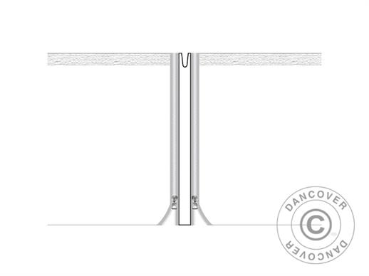 Verbindungsplane für FleXtents®-PRO-Faltzelt der 4m-Serie, weiß, 2 St. 