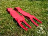 Infill joint panels for FleXtents® PRO pop-up gazebo 4 m series, Red, 2 pcs.