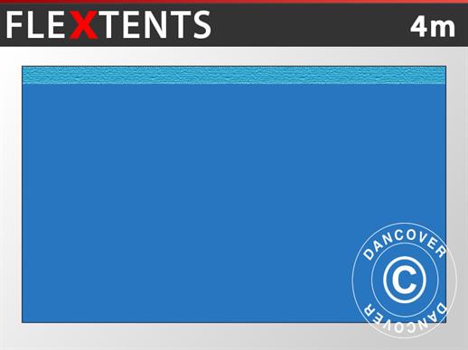Standard-Seitenwand für FleXtents, 4m, Blau