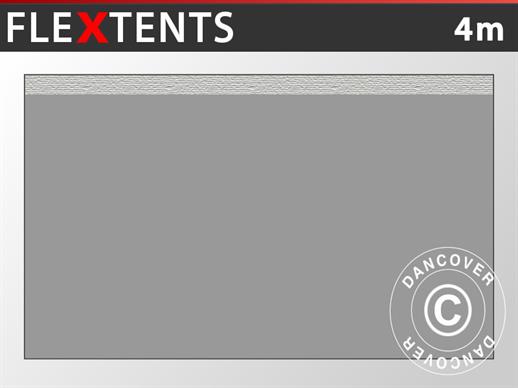 Standard-Seitenwand für FleXtents, 4m, Grau