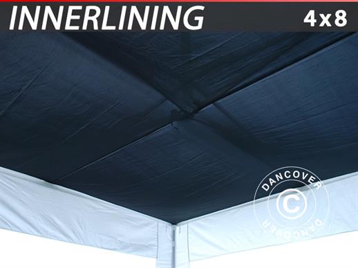 Drapés des plafonds FleXtents, Noir, pour Tente pliante 4x8m