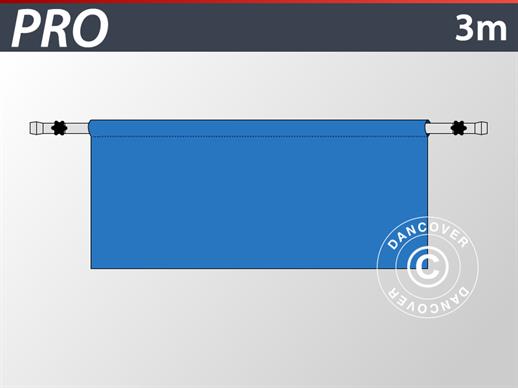 Halbe Seitenwand für FleXtents PRO, 3m, Blau