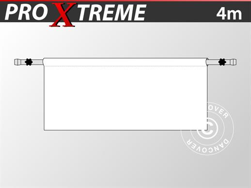 Half zijwand voor FleXtents PRO Xtreme, 4m, Wit