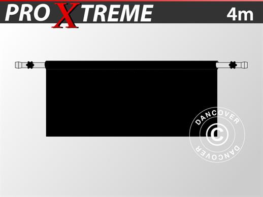 Puolikas sivuseinä FleXtents PRO Xtreme:lle, 4m, Musta