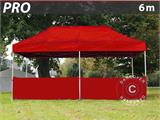 Half sidewall for FleXtents PRO, 6 m, Red