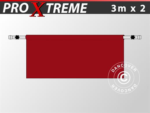 Puolikas sivuseinä FleXtents PRO Xtreme:lle, 6m, Punainen