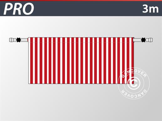 FleXtents PRO bočna polustranica 3m, Prugasta