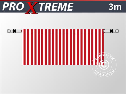 Medio muro lateral para FleXtents PRO Xtreme, 3m, Rayado