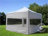 Sidewall w/panorama window for FleXtents, 4 m, White