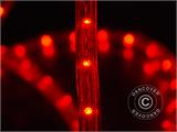 Cordon lumineux à LED, 25m, Ø 1,2cm, Rouge