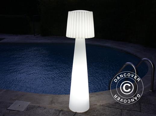 Lampada da pavimento Lady, 40x40x150cm, Bianco
