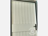 Porta di metallo per Magazzino Industriale Alu, 0,9x2m, Bianco