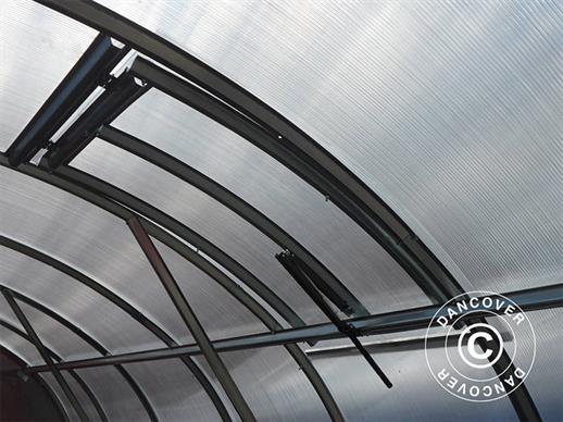 Janela de ventilação para estufa TITAN Arch 320, 100x60cm, Prata