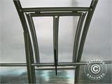 Ventilationsvindue til drivhus TITAN Arch 320, 100x60cm, Sølv