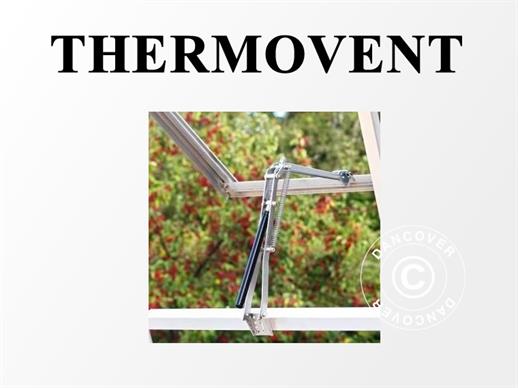 Ventana con sistema de apertura automática para invernadero, THERMOVENT, Plateado