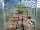 Greenhouse Track Separator profiles w/ 15 ground reinforcement grids, 6 m