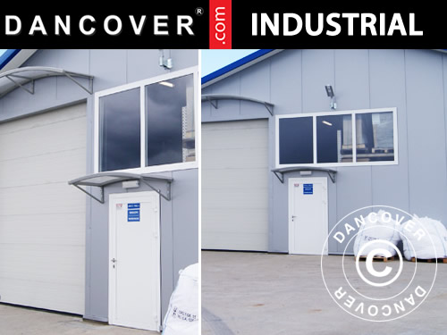 Metal door for industrial storage shelter Steel, 0.9x2 m, White