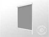 Sidewall screen f/bioclimatic pergola gazebo San Pablo, 4 m, White/Light Grey