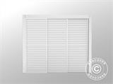 Louvre sliding door set f/pergola gazebo San Pablo 3 m, 0.92x2.18 m, White