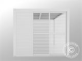 Louvre sliding door set f/pergola gazebo San Pablo 3 m, 0.92x2.18 m, White