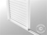 Louvre sliding door set f/pergola gazebo San Pablo 3 m, 0.92x2.18 m, White