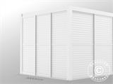 Louvre sliding door set f/pergola gazebo San Pablo 3 m, 0.92x2.18 m, White