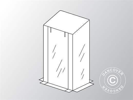 Cobertura para a estufa anexo para a GH16290, 0,7x1x1,7/1,9m, Transparente
