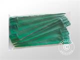 Anchor pegs for polytunnel greenhouse, 6 pcs, Green