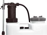 Réservoir d’eau en sac à dos avec pompe manuelle, 12L, blanc RESTE SEULEMENT 1 PC