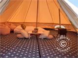 Glampingtältmatta för 5m TentZing® tält, 2 st., Blå/Vit